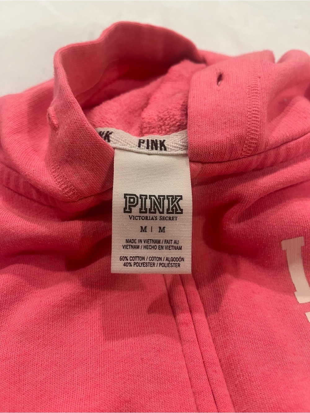 Victoria's Secret PINK Zip Up Hooding Jacket - Size Medium - Picture 5 of 6
